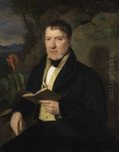 Bildnis eines alteren Herrn by Ferdinand Georg Waldmuller