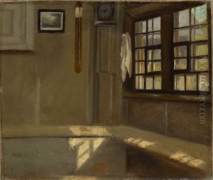 Zimmerecke in Bauernhaus by Hans Thoma