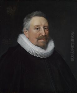 Portrait of an old man by Michiel Jansz. van Mierevelt