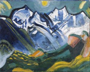 Hochgebirgslandschaft mit Scheerhorn by August Babberger