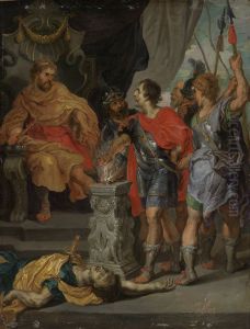Musicus Scaevola vor Konig Porsenna by (studio of) Rubens, Peter Paul