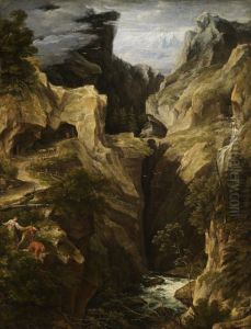Die Via Mala in Graubunden by Joseph Anton Koch