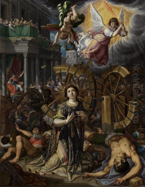 Het martyrium van de H. Catharina van Alexandrie - view 1