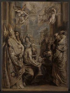 The real presence in the holy sacrament by Abraham van Diepenbeeck