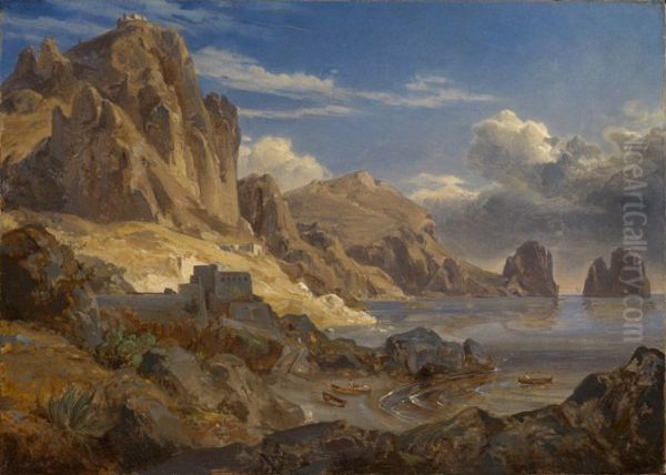 Kuste bei Capri mit Blick auf die Faraglioni - view 1