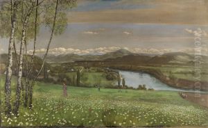 Das Rheintal bei Sackingen by Hans Thoma