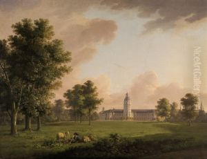 Blick auf das Karlsruher Schloss vom Schlossgarten aus Blick auf das Karlsruher Schloss vom Schlossgarten aus