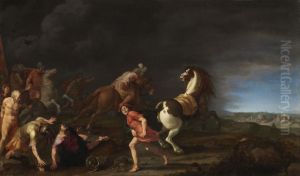 The conversion of St. Paul by Cornelius van Poelenburgh