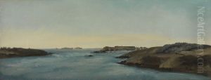 Die Mundung der Rance bei Saint-Servan (Bretagne) by Pierre-Henri de Valenciennes