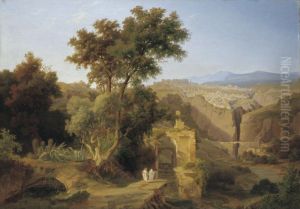 View Of The Ancient Roman City Of Constantine In The North Of Algeria by Georg Heinrich Busse
