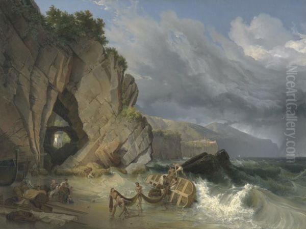 Fischer in der Bucht von Sorrent - view 1