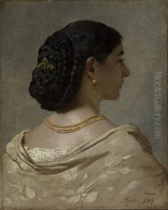 Portrait of Anna Risi by Ferdinand Keller
