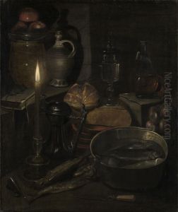 Vorratskammer bei Kerzenlicht