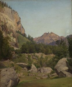 Schweizer Gebirgslandschaft by Johann Wilhelm Schirmer