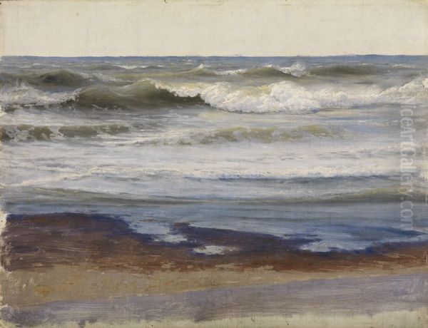 Meeresbrandung an der Kuste der Normandie - view 1