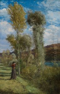 Herbsttag am Oberrhein by Hans Thoma