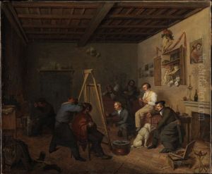 Des Kunstlers Studio in Rom