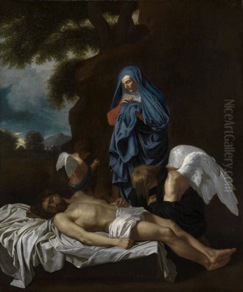 Maria mit dem toten Christus und klagenden Engeln - view 1