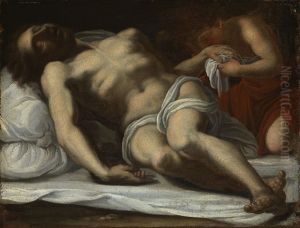 Der tote Christus, von einem Engel betrauert