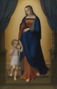 Maria mit dem Jesusknaben an der Hand by Marie Ellenrieder