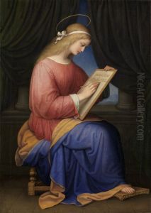Maria schreibt das Magnificat by Marie Ellenrieder