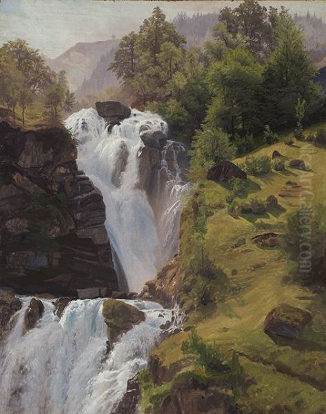 Der Reichenbachfall bei Meiringen - view 1