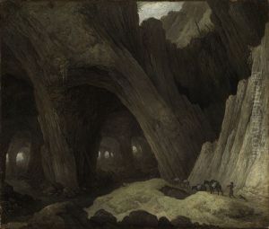 Cave with mules