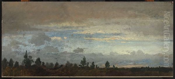 Bewolkter Abendhimmel - view 1