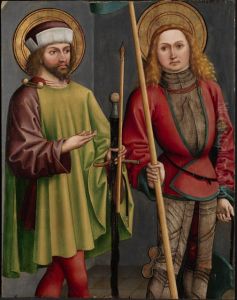 Die Heiligen Sebastian und Georg (?) by Bartholomaus Zeitblom
