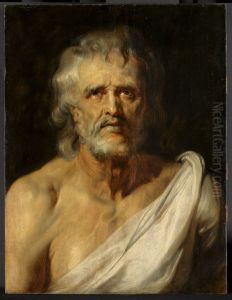 Bust-length portrait of Seneca