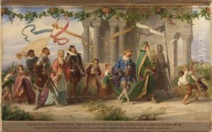 Triumph des Konigs Wein, 4. Bild by Adolf Schrodter