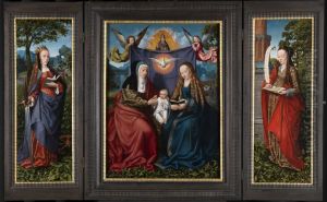 De annunciatie by Master Of Frankfurt