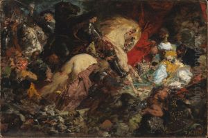 Olskizze zum Turkenlouis* by Ferdinand Keller