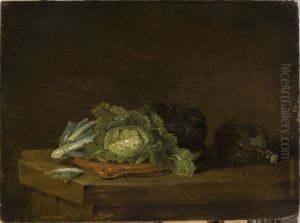 Cabbages on a Table Top