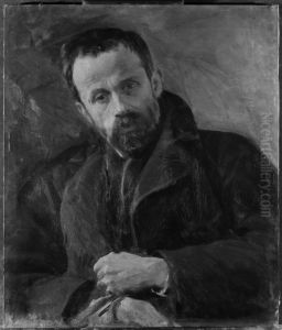 Portrait of Antoni Kurzawa, sculptor by Leon Wyczolkowski