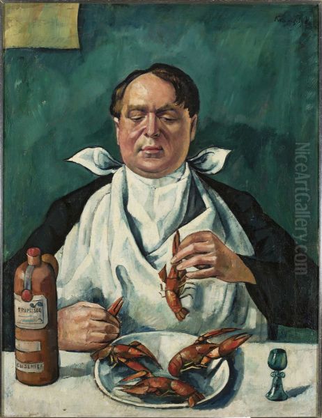 Man eating crayfish (Portrait of Karol Szuster) - view 1