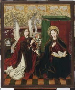 Annunciation; reverse: St Lawrence, St Vincent the Levite. St John the Baptist by Mikolaj Obilman