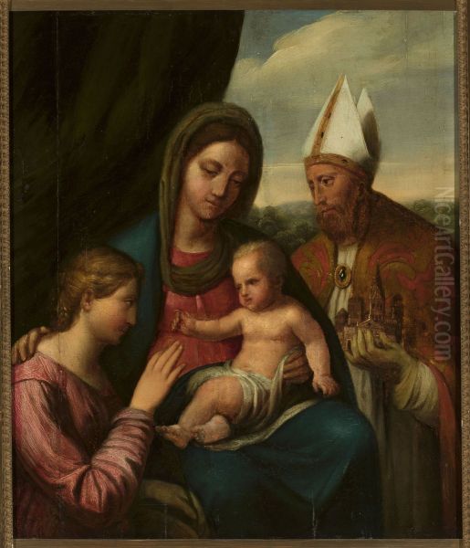 Mystical marriage of St. Catherine - view 1