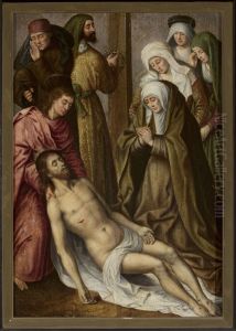 59-61; Mark 15:46-47; Luke 23:53-56; John 19:38-42) by Hugo Van Der Goes