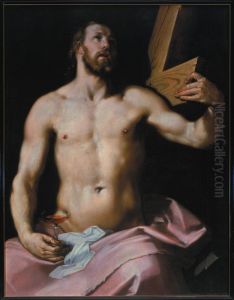 Christ with the cross and the chalice by Cornelis van Haarlem