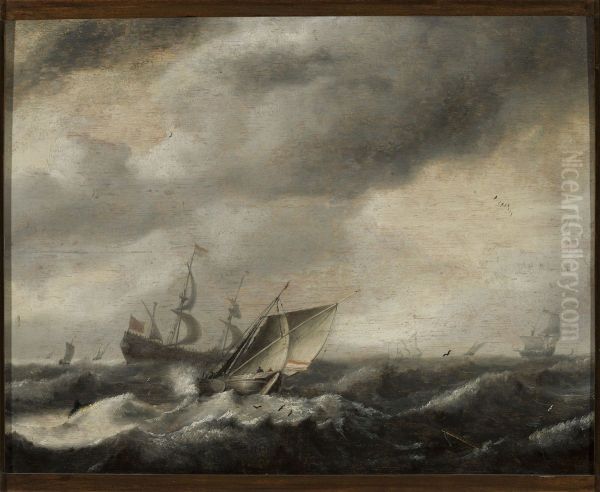 Ships on the sea - view 1