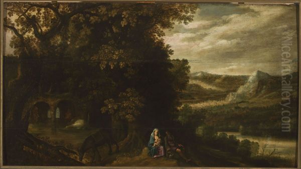 Rest during the flight to Egypt - view 1
