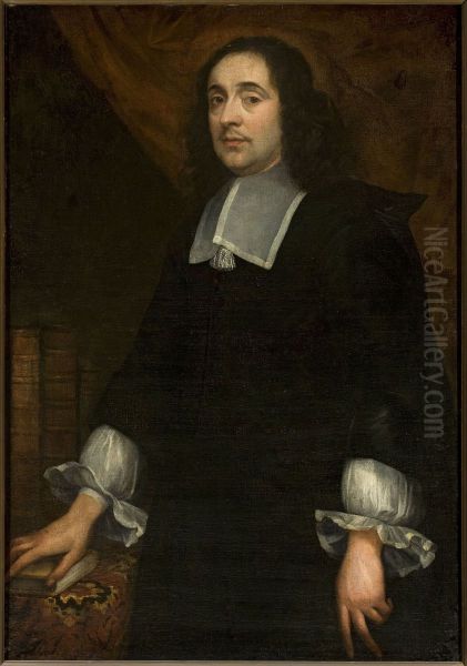 Portrait of a man at the table covered with a carpet - view 1