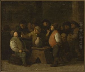 Merry-making in a tavern