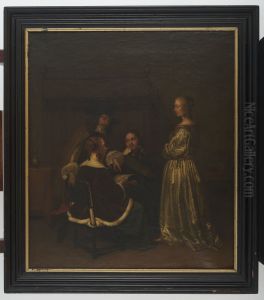 Reading a letter by Gerard Ter Borch