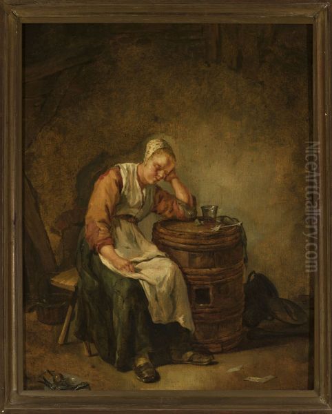 Sleeping woman - view 1
