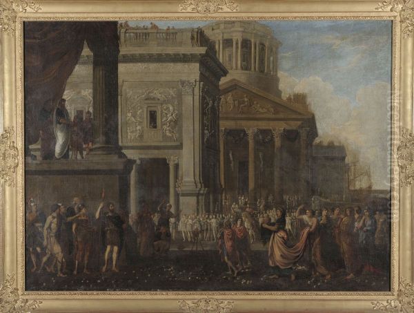 Agrippina with the ashes of Germanicus - view 1