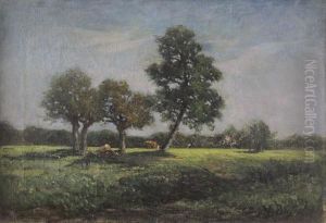 Mucche Al Pascolo by Vittorio Bussolino