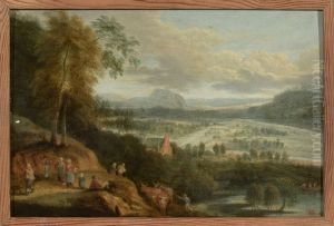 Pastoral landscape by Lucas Van Uden