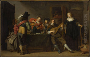 Genre scene - in a tavern Genre scene - in a tavern